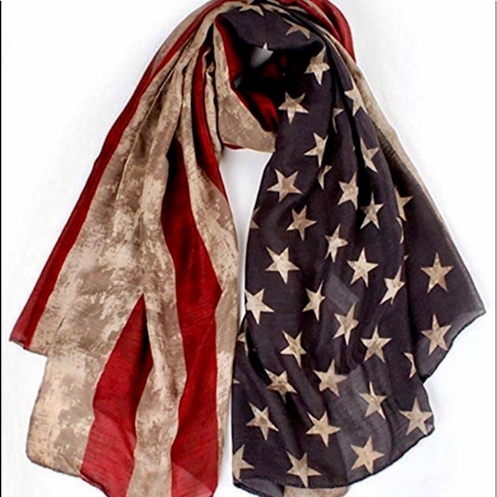 Unisex Patriotic Scarf - Picture 3 of 7